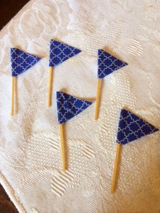 DIY cupcake picks! Nautical Flags! 